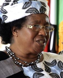 Pres Joyce Banda: it took novenas, fasting and prayer for her to declare assets - in secret.